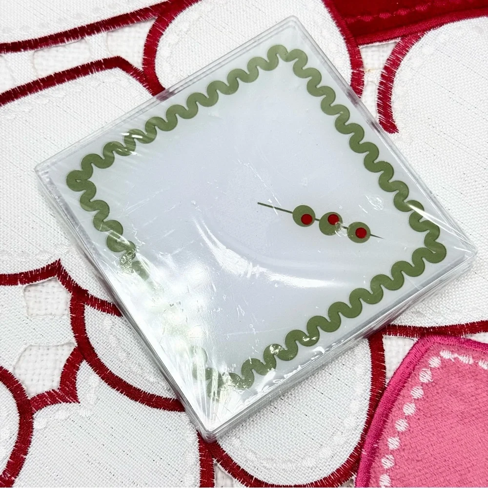 NEW Target Bullseye Playground Olive Acrylic Coasters